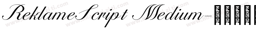 ReklameScript Medium字体转换